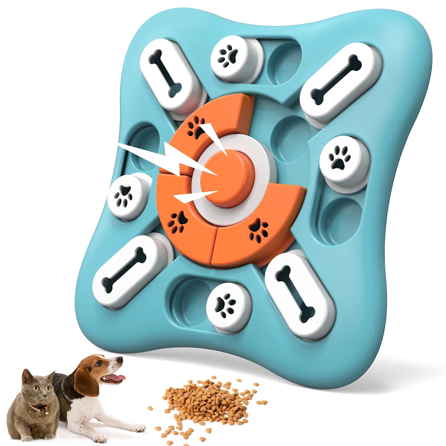 Dog Puzzle Toys for IQ Training & Mental Enrichment, Interactive Dog Toys for Large Medium Small Dogs,Dog Treat Puzzle Dispensin